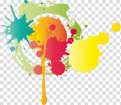 Mancha O, multicolored paint splash illustration transparent background PNG clipart