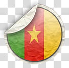 world flags, Cameroon icon transparent background PNG clipart