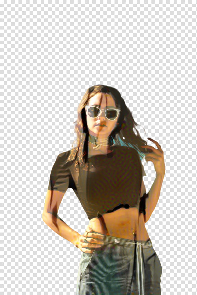 Summer Illustration, Girl, Summer
, Fashion, Model, Sunglasses, Tshirt, Outerwear transparent background PNG clipart