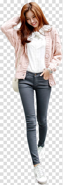 women's gray jeans transparent background PNG clipart