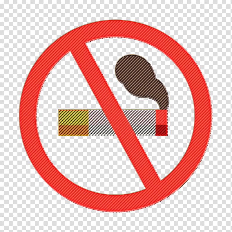 Smoke icon No smoking icon Signals & Prohibitions icon, Signals Prohibitions Icon, Line, Logo, Circle, Signage, Symbol transparent background PNG clipart