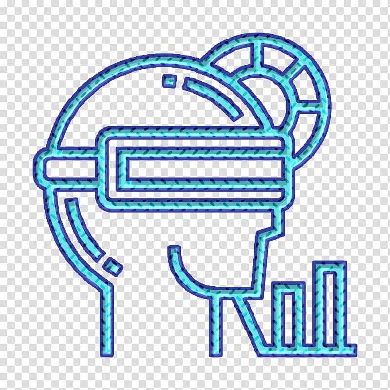 Virtual reality icon Display icon Artificial Intelligence icon, Text, Line, Line Art, Logo transparent background PNG clipart