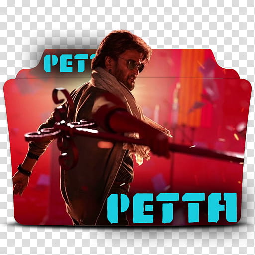 PETTA  Rajinikanth Folder Icon , pettaa  transparent background PNG clipart