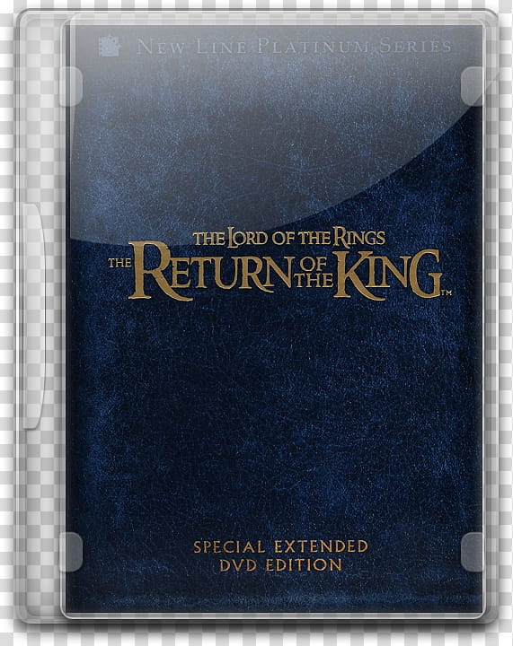 DVD Movie Case Icons, Lord of the Rings III, The Return of the King, The transparent background PNG clipart