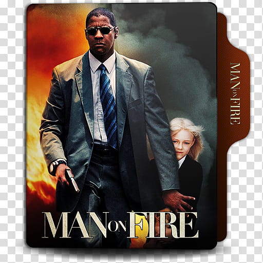 Movies  folder icon, Man on Fire () transparent background PNG clipart