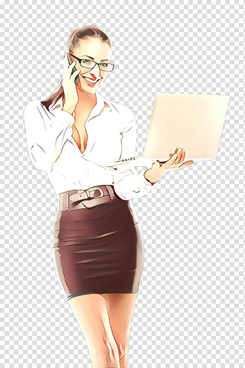 Glasses, White, Pencil Skirt, Shoulder, Joint, Beige, Employment, Secretary transparent background PNG clipart