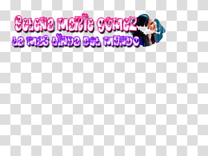 Selena Gomez Texto transparent background PNG clipart thumbnail