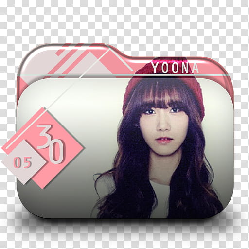 SNSD  Season Greetings Folder Icon , SGYoona_ transparent background PNG clipart