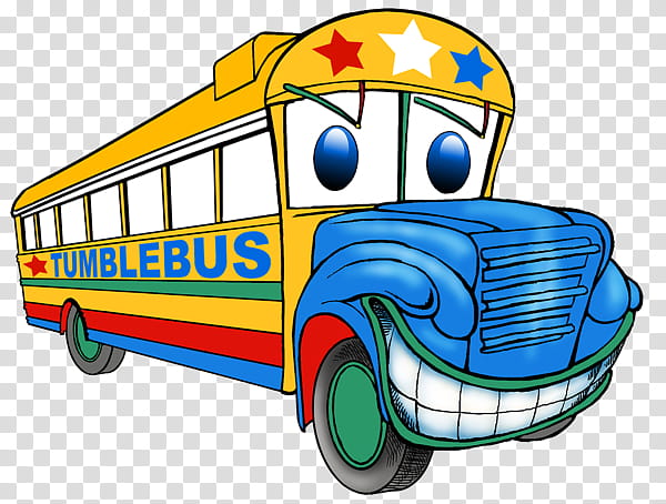 Cartoon School Bus, Tumble Bus, Atlanta, Gymnastics, Library, Fitness Centre, Transport, Model Car transparent background PNG clipart