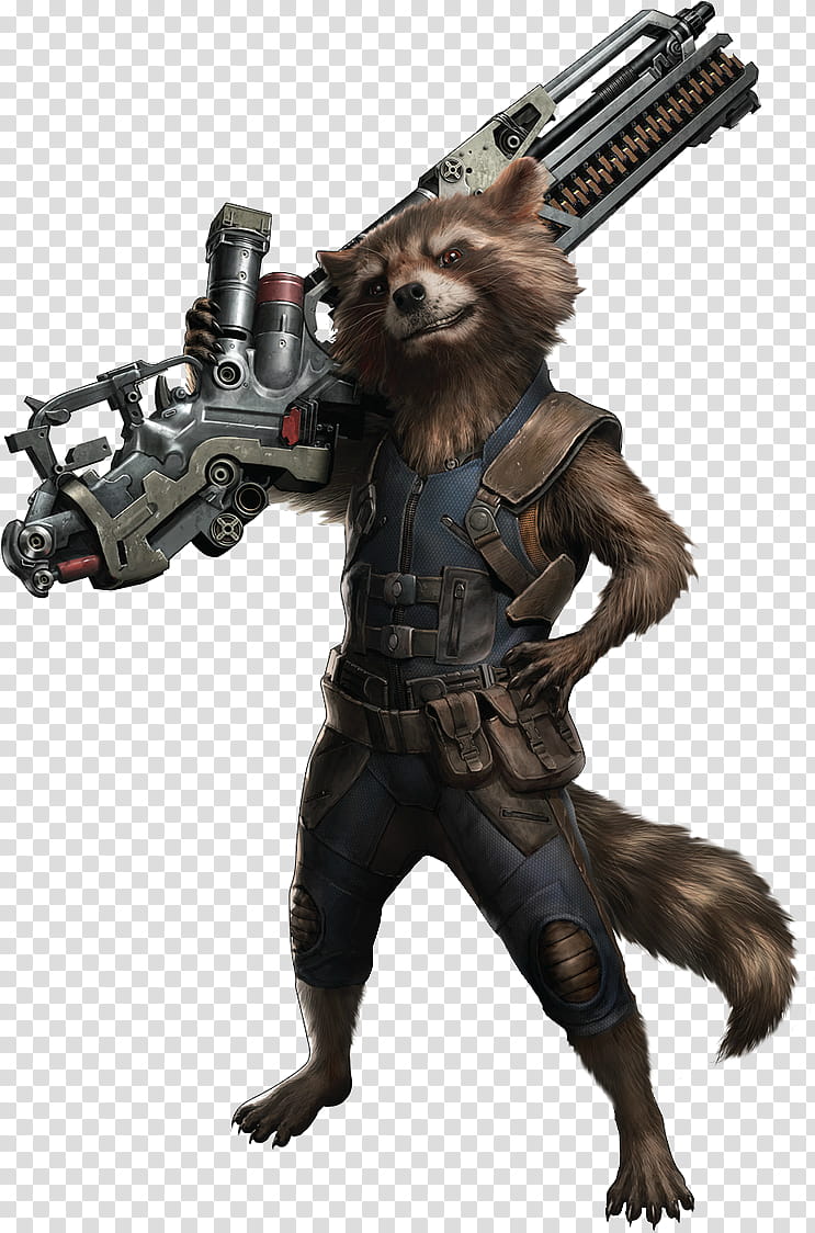 Avengers Infinity War Rocket Raccoon transparent background PNG clipart