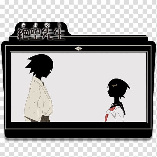 Anime Icon Pack , Sayonara Zetsubou Sensei v transparent background PNG clipart