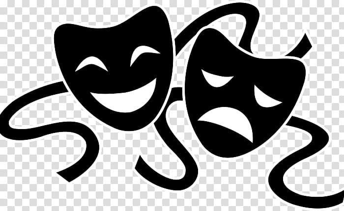 Sock and Buskin Mask Theatre Tragedy Drama, mask transparent background PNG  clipart