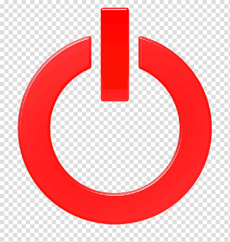 Supermarket, Video Games, Pushbutton, Soliton, Power Symbol, Circle, Logo, Red transparent background PNG clipart