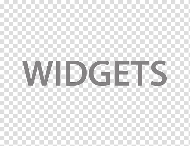Krzp Dock Icons v  , WIDGETS, black Widgets text illustration transparent background PNG clipart
