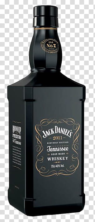 Jack Daniels whiskey bottle transparent background PNG clipart