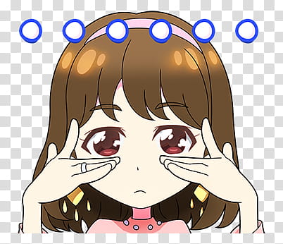 TWICE LINE STICKERS Candy pop edition, brown-haired female character illustration transparent background PNG clipart
