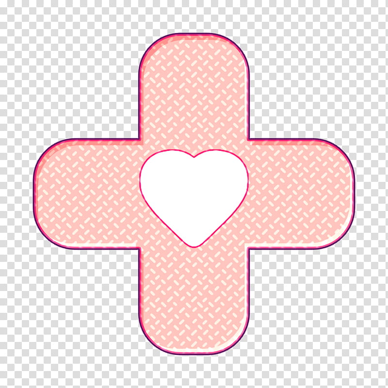 Hospital icon Medical Elements icon, Pink, Heart, Line, Material Property, Symbol transparent background PNG clipart