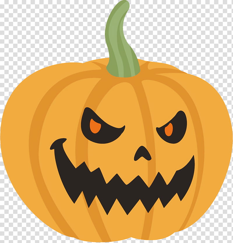 Jack-o-Lantern halloween carved pumpkin, Jack O Lantern, Halloween , Calabaza, Orange, Vegetable, Jackolantern, Plant transparent background PNG clipart