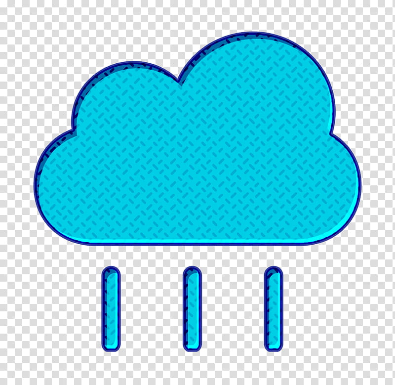 climate icon clouds icon cloudy icon, Forecast Icon, Rain Icon, Rainy Icon, Weather Icon, Turquoise, Aqua, Line transparent background PNG clipart