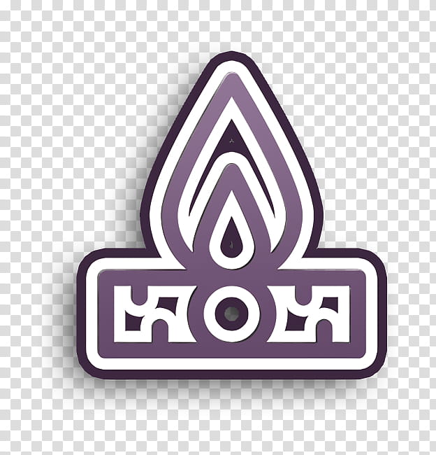 Campfire icon Flame icon Summer Camp icon, Logo, Purple, Label, Symbol transparent background PNG clipart