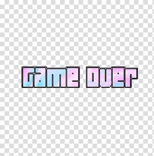 , Game Over text transparent background PNG clipart