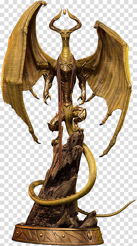 Magic The Gathering Sculpture, Statue, Bronze Sculpture, Nicol Bolas, Nicol Bolas Planeswalker, Magic The Gathering Archenemy, Classical Sculpture, Artist transparent background PNG clipart