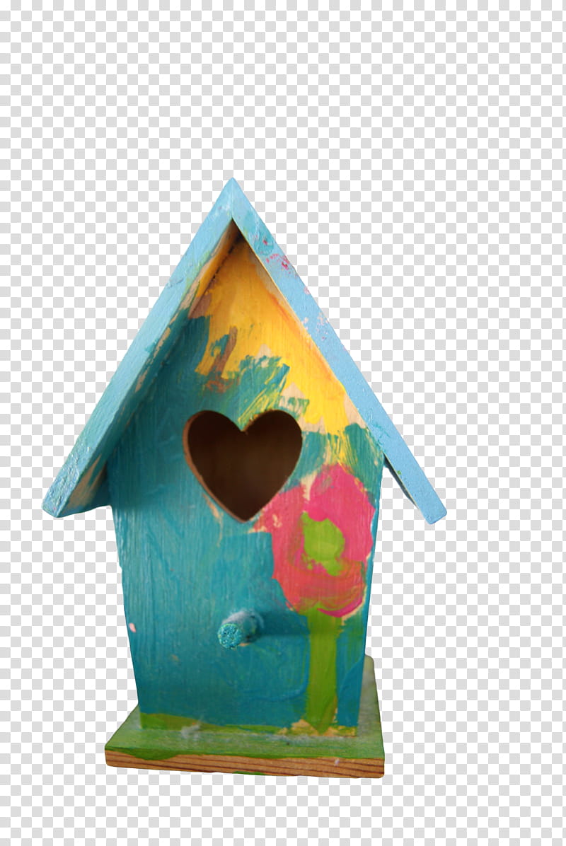 Childs Handpainted Birdhouse transparent background PNG clipart