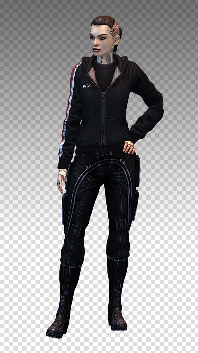 Mass Effect  Jack N Hoodie model transparent background PNG clipart