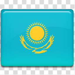 All in One Country Flag Icon, Kazakhstan-Flag- transparent background PNG clipart