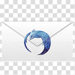 Thunderbird Splash , blue bird logo transparent background PNG clipart