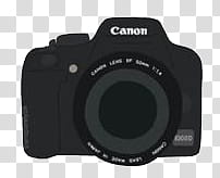 regalito por los , black Canon DSLR camera transparent background PNG clipart