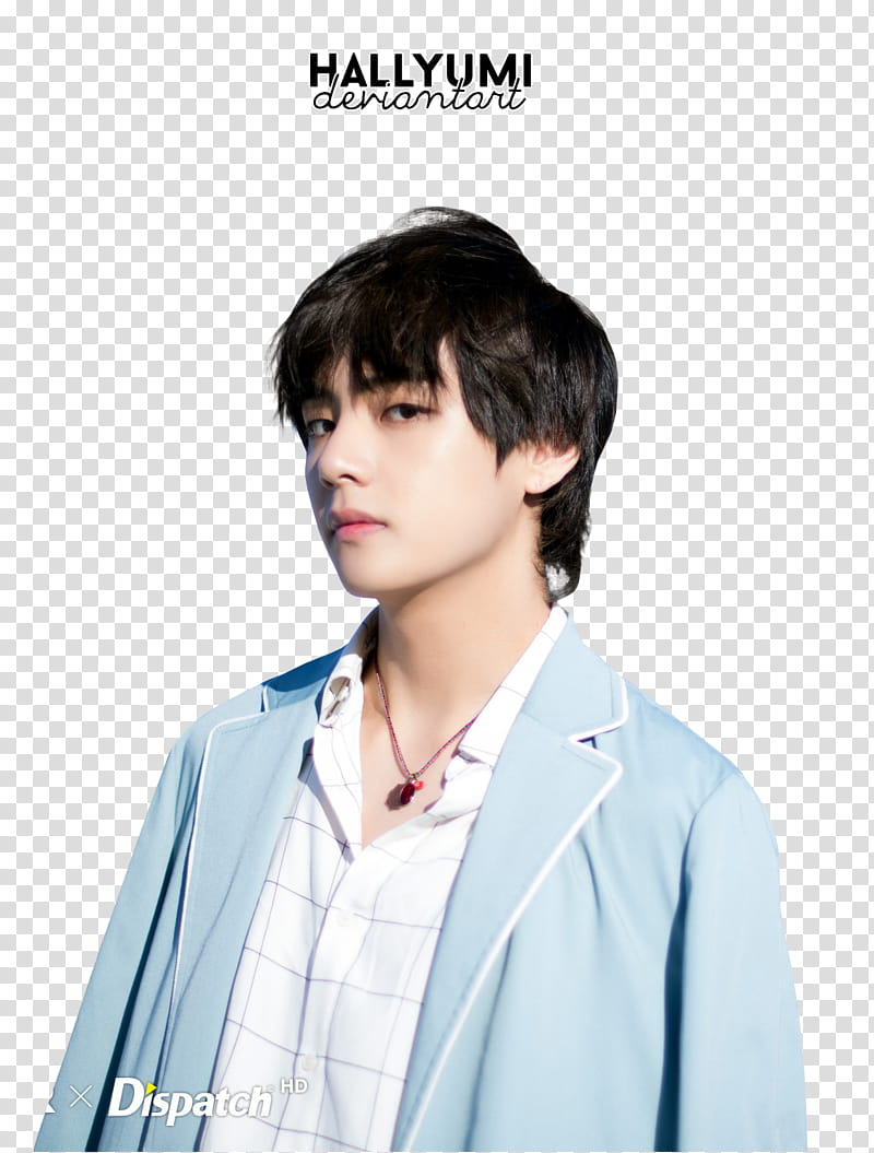 Taehyung BTS TH ANNIVERSARY, man's portrait transparent background PNG clipart