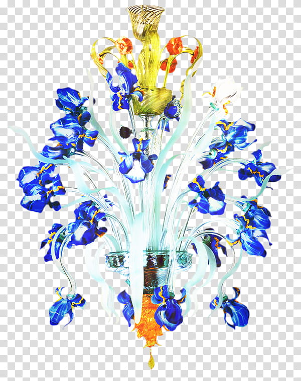 Flowers, Milan Furniture Fair, Chandelier, Murano, Glass, Light Fixture, Lighting, Murano Glass Chandelier transparent background PNG clipart