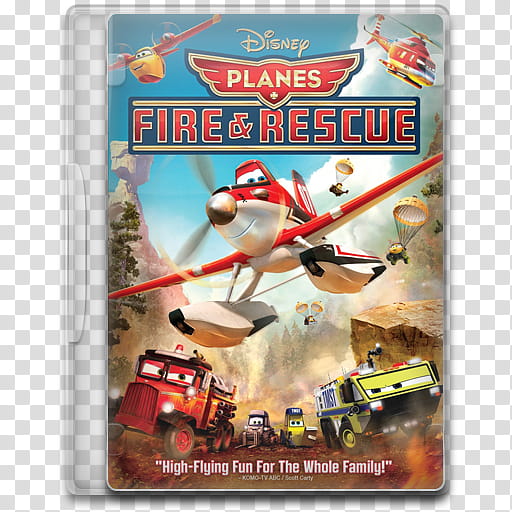 Movie Icon Mega , Planes, Fire & Rescue, Disney Planes Fire & Rescue DVD case transparent background PNG clipart