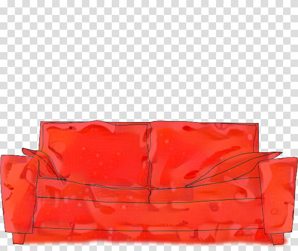 Orange, Couch, Furniture, Sitting, Bench, Sofa, Seat, Chair transparent background PNG clipart