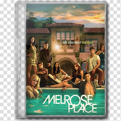 Series DVD Icons : + ICNS, Melrose Place transparent background PNG clipart