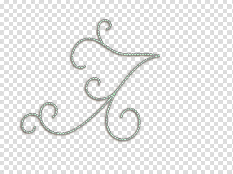 Swirly Whirls, white calligraphy letter transparent background PNG clipart