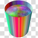 Plasma Gradient Tumbler Icons, plFotrmot_x, cylindrical multicolored transparent background PNG clipart