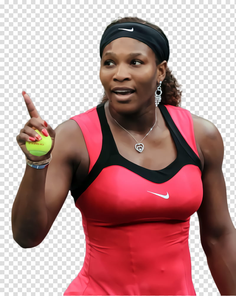Shoulder Muscle, Serena Williams, Tennis Player, Sportswear, Neck, Gesture, Thumb transparent background PNG clipart
