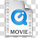 Leopard for Windows XP, blue Q movie folder icon transparent background PNG clipart