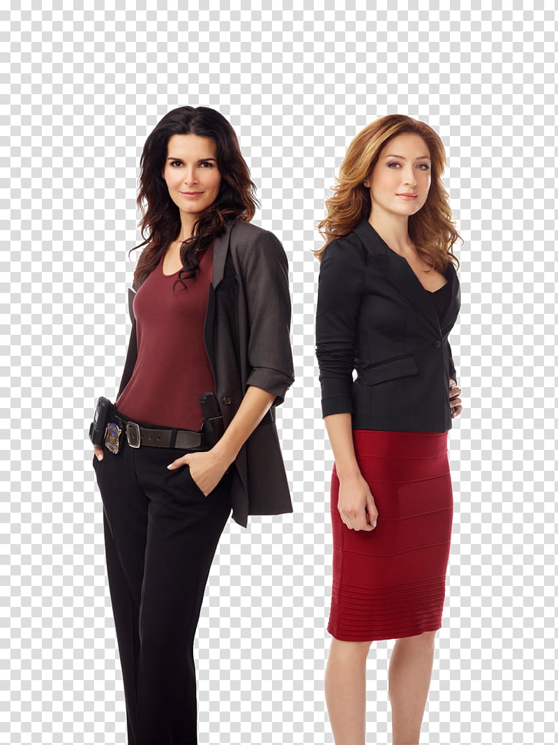 People, woman wearing black pants beside woman wearing red pencil skirt transparent background PNG clipart