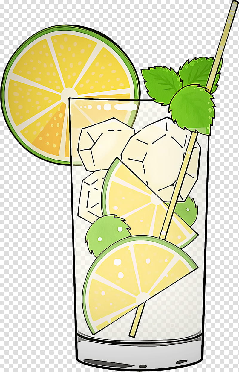 lime key lime cocktail garnish drink, Citrus, Plant, Lemon, Lemonlime, Highball Glass transparent background PNG clipart