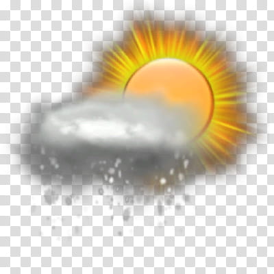 WSI Weather Icons As Seen on TV, Sun_Snow_Showers transparent background PNG clipart