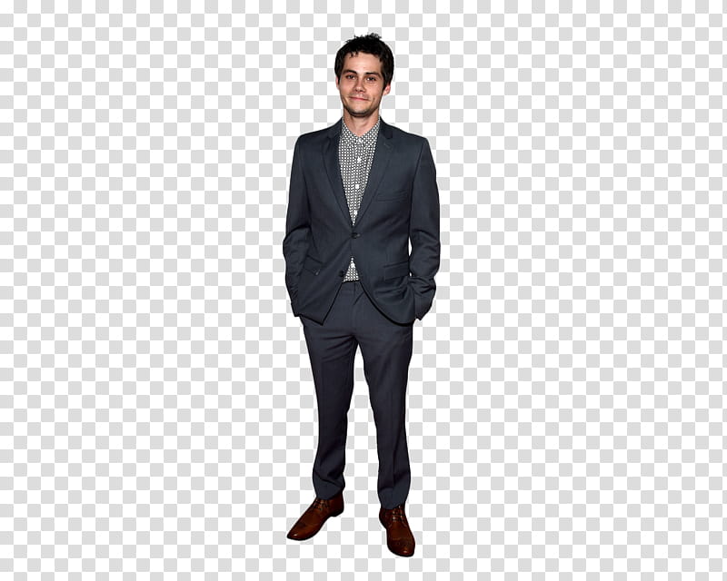 Dylan O brien , men's black suit jacket transparent background PNG clipart