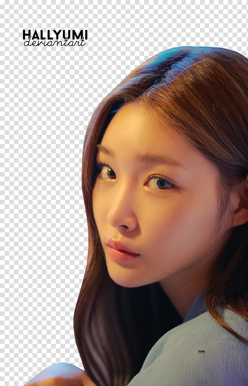 ChungHa LOVE U, woman looking side transparent background PNG clipart