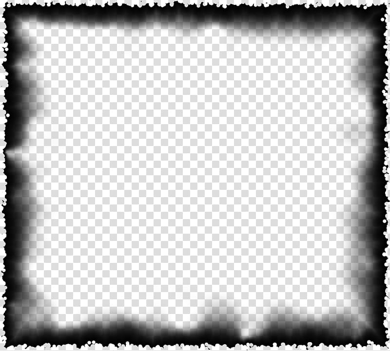 Burned Edges I s, square black frame transparent background PNG clipart