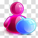 MSN , blue and pink callout illustration transparent background PNG clipart