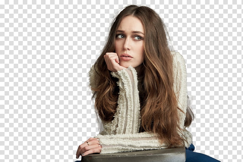 ALYCIA DEBNAM CAREY, woman wearing beige long-sleeved shirt transparent background PNG clipart