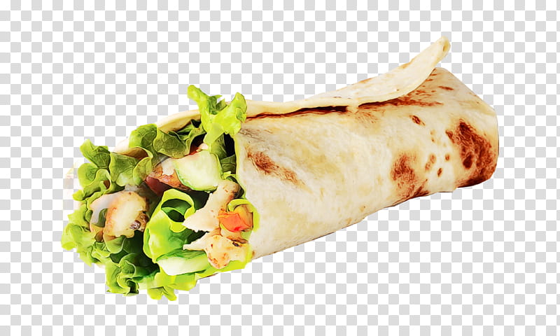 food burrito cuisine dish kati roll, Watercolor, Paint, Wet Ink, Spring Pancake, Wrap Roti, Sandwich Wrap, Ingredient transparent background PNG clipart