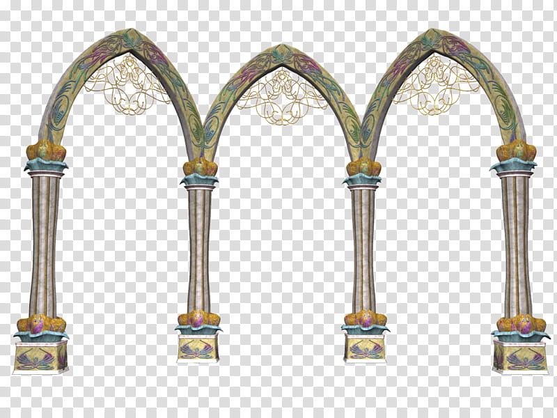 Celestial Arches, gray arch illustration transparent background PNG clipart